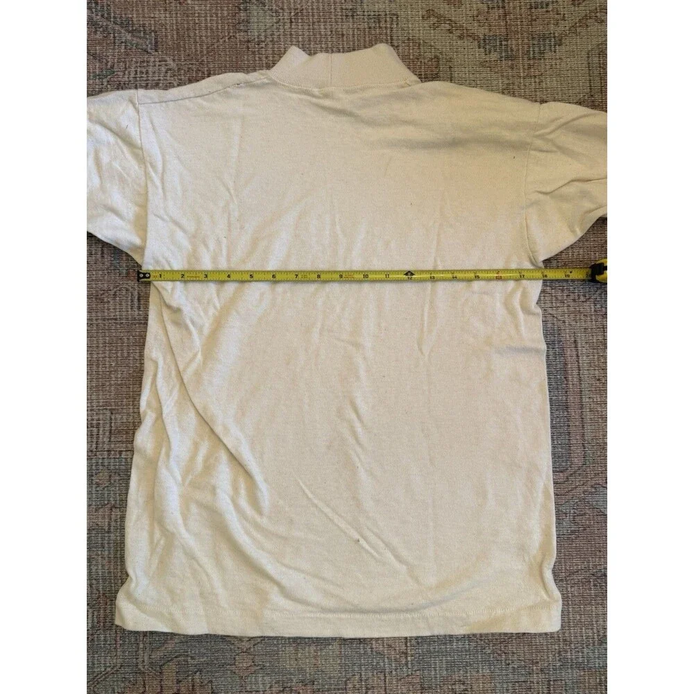 Vintage 1960-70 Memphis Central High Warriors Champion Mock Neck Shirt Large L